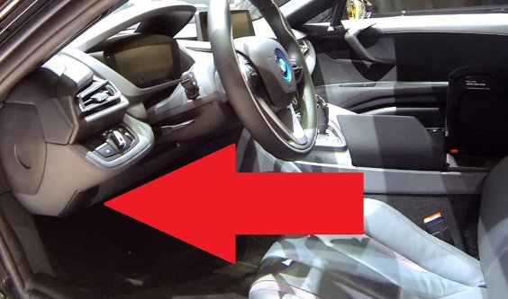 BMW i8 diagnostic port location picture