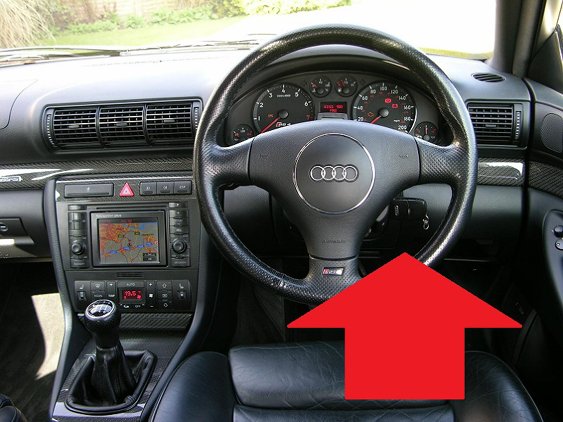 Audi A4 B5 diagnostic obd2 port location picture