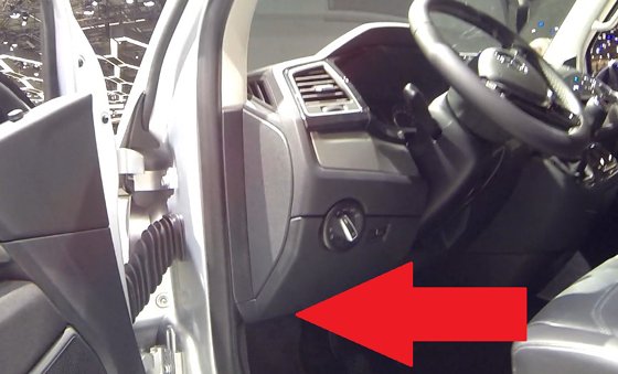 VW T6 Transporter OBD2 Diagnostic Port Location