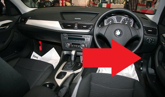 BMW x1 diagnostic port location picture