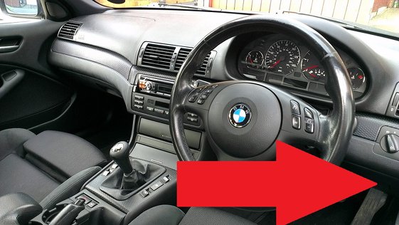 BMW E46 3 series diagnostic port location picture