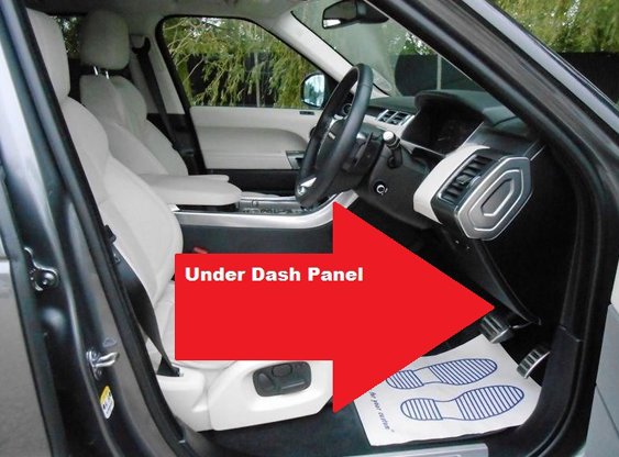 Range Rover Sport L494 Mk2 OBD2 Diagnostic Port Location Picture