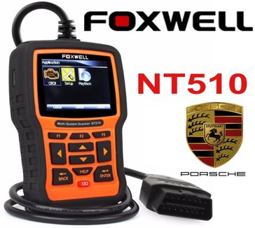 Porsche Engine ABS Airbags Service Foxwell NT510