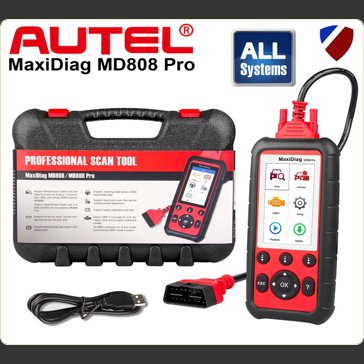 Autel MD808 Pro Diagnostic World Engine abs airbags dpf battery steering angle epb 9