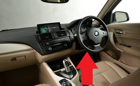 BMW f36 4 series diagnostic port location picture